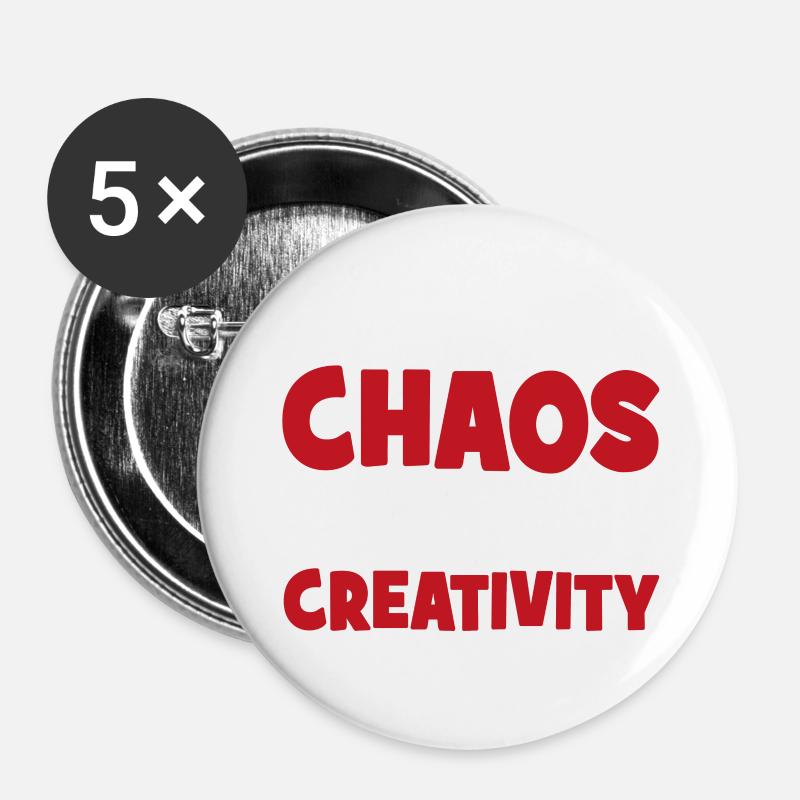 creative - Buttons large 2.2''/56 mm (5-pack) - white