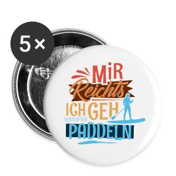 Stand up paddling - Buttons large 2.2''/56 mm (5-pack) - white - Front