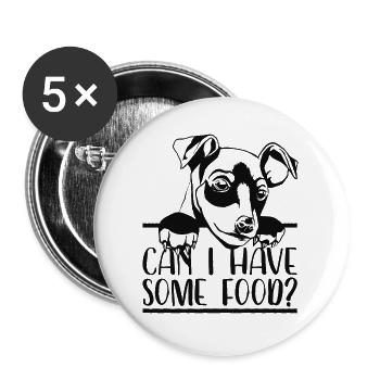 Sweet dog / German pinscher / gift - Buttons large 2.2''/56 mm (5-pack) - white - Front