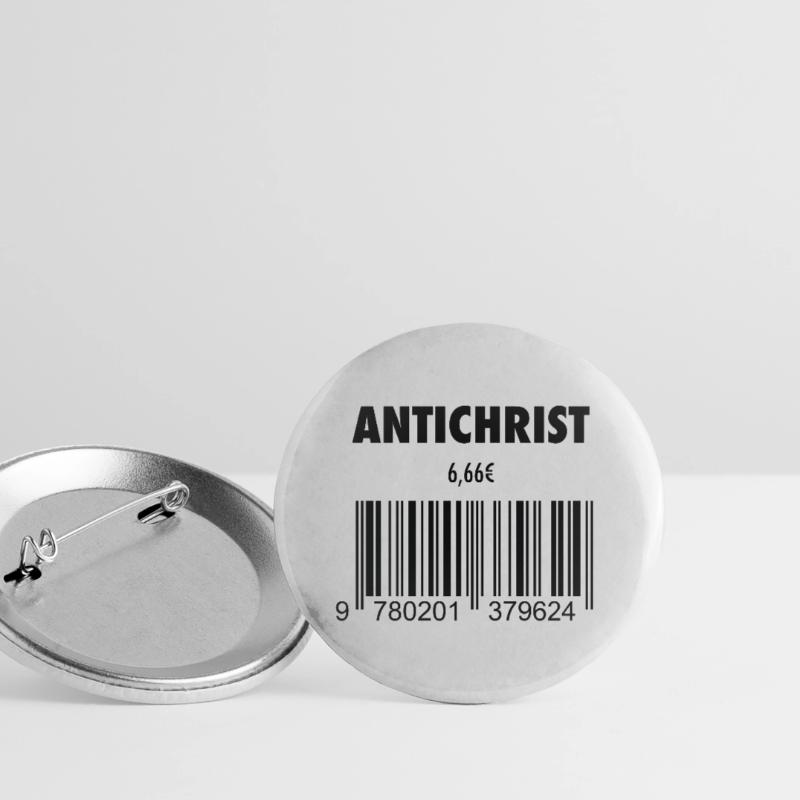 devil antichrist 666 barcode roast satan hell Buttons large 2.2''/56 mm (5-pack)