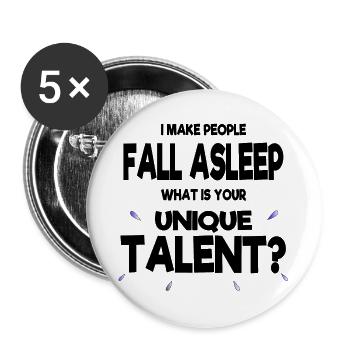 Anesthesia anesthesiologist superpowers gift funny - Buttons large 2.2''/56 mm (5-pack) - white - Front