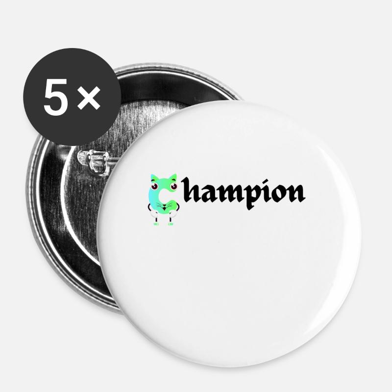 Champion Men s Classic Jersey - Buttons large 2.2''/56 mm (5-pack) - white