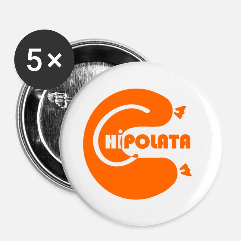 Chipolata - Barbecue - Buttons large 2.2''/56 mm (5-pack) - white
