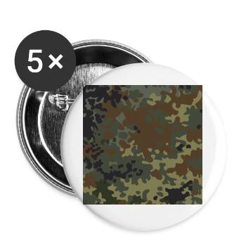 German flecktarn camouflage - Buttons large 2.2''/56 mm (5-pack) - white - Front