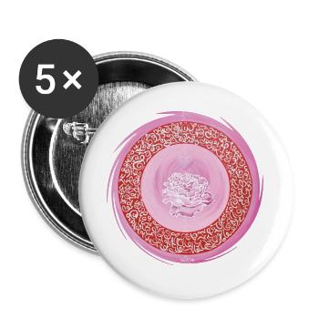 Porte des étoiles Archange Chamuel - Sonja Ariel - Lot de 5 grands badges (56 mm) - blanc - Devant