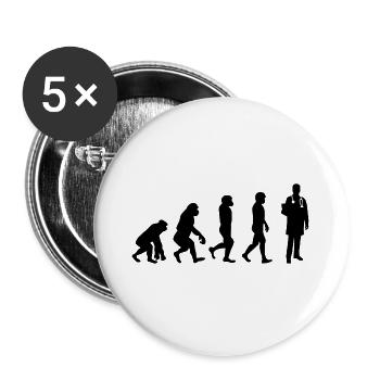 Docteur disant cadeau - Lot de 5 grands badges (56 mm) - blanc - Devant