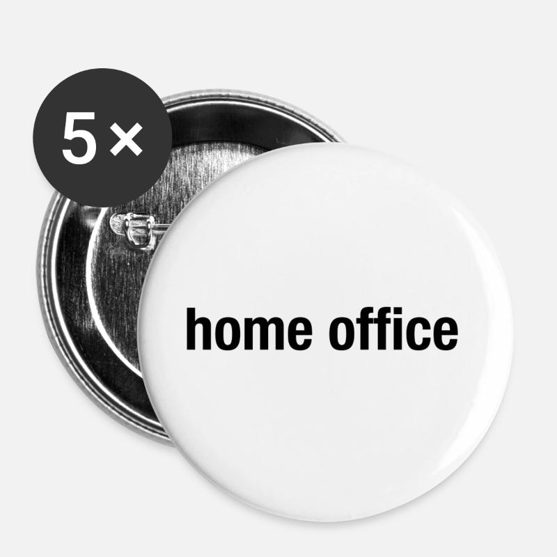 home office - Buttons large 2.2''/56 mm (5-pack) - white