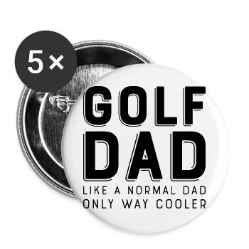 Golf - Buttons groß 56 mm (5er Pack) - Weiß - Vorne