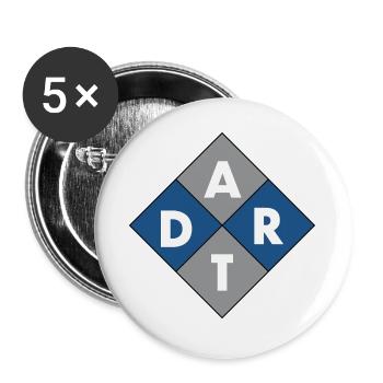 Dart Sport - Buttons large 2.2''/56 mm (5-pack) - white - Front