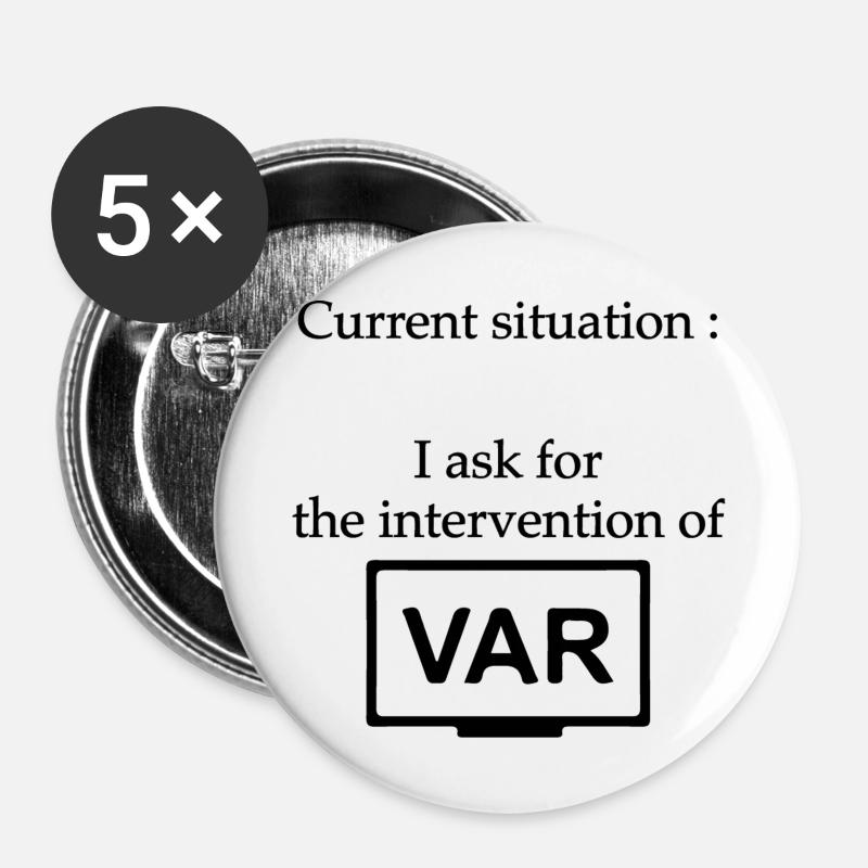 Var - Buttons large 2.2''/56 mm (5-pack) - white