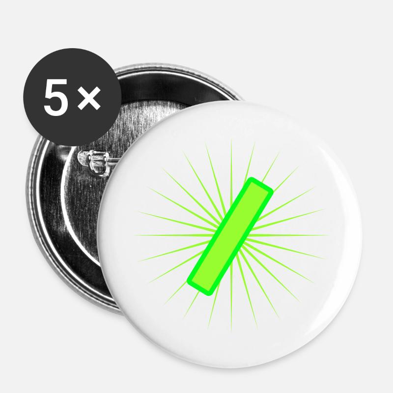 Uranium - Buttons large 2.2''/56 mm (5-pack) - white