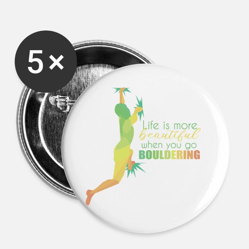 Bouldering - Buttons large 2.2''/56 mm (5-pack) - white