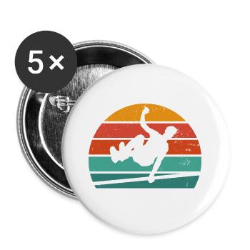 Je Peux Pas J'ai Parkour - Lot de 5 grands badges (56 mm) - blanc - Devant