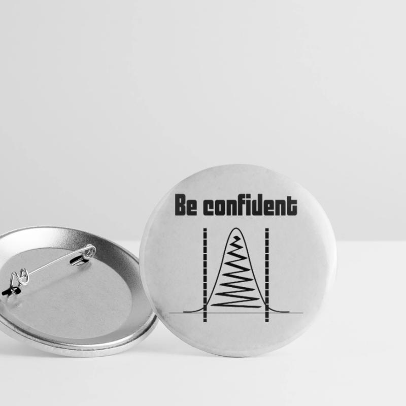 Be confident computer science data science gift Buttons large 2.2''/56 mm (5-pack)