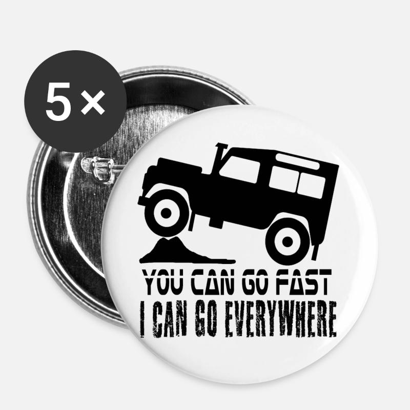 defender Landy Anywhere - Buttons large 2.2''/56 mm (5-pack) - white