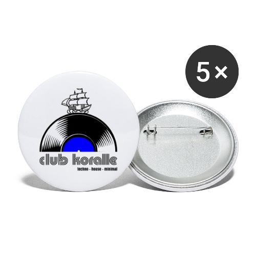 club koralle - Buttons groß 56 mm (5er Pack)