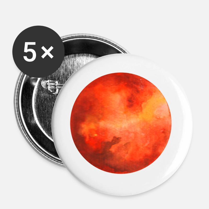 Mars - Buttons large 2.2''/56 mm (5-pack) - white