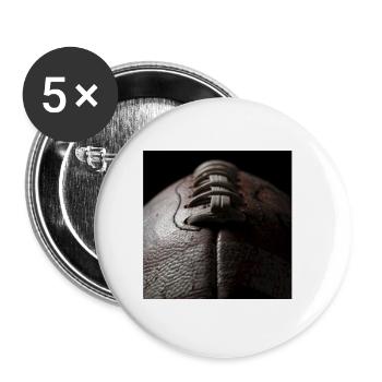 Football American Football Ball seam retro dark - Buttons large 2.2''/56 mm (5-pack) - white - Front
