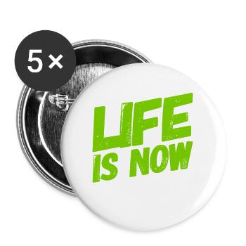 carpe diem - Buttons large 2.2''/56 mm (5-pack) - white - Front