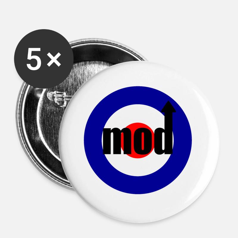 Mod / Quadrophenia - Buttons large 2.2''/56 mm (5-pack) - white