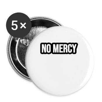 No Mercy! - Buttons large 2.2''/56 mm (5-pack) - white - Front