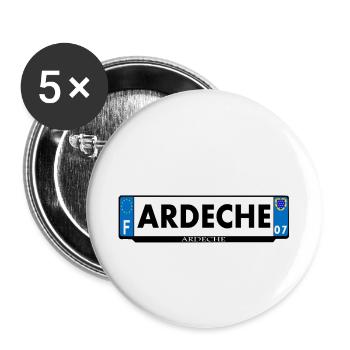 1. 1. 1. - Buttons groß 56 mm (5er Pack) - Weiß - Vorne