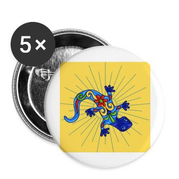lumières de la crème - Lot de 5 grands badges (56 mm) - blanc - Devant