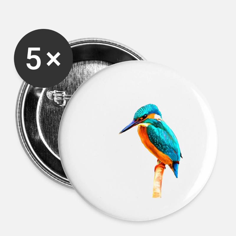 Kingfisher - Buttons large 2.2''/56 mm (5-pack) - white