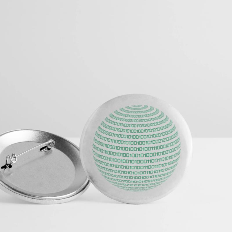 Code binaire Code Informatique Nerd Cadeau étudiant Lot de 5 grands badges (56 mm)