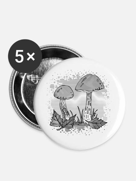 fungi - Buttons large 2.2''/56 mm (5-pack) - white