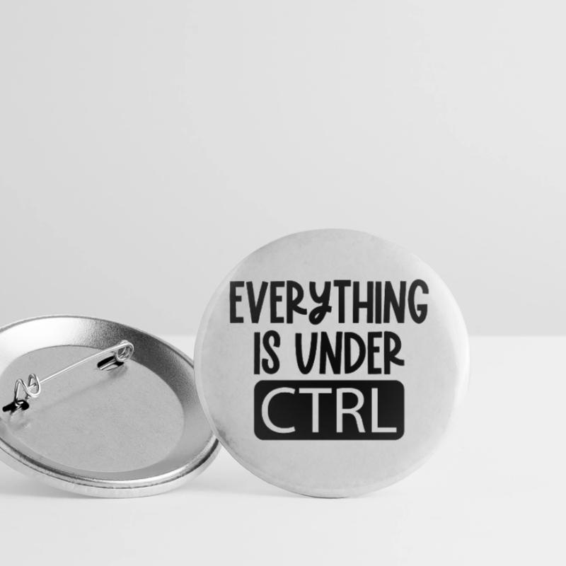 Everything is under ctrl Programming Informatique Lot de 5 grands badges (56 mm)