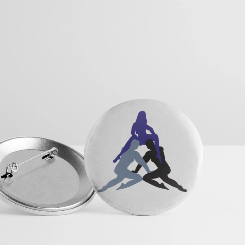 Doppelter Spaß oder doppelter Ärger Buttons groß 56 mm (5er Pack)