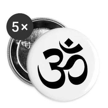 Karma - Buttons groß 56 mm (5er Pack) - Weiß - Vorne