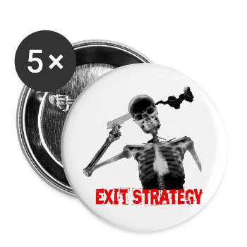 Mad crazy suicide suicide bizarre lol krass xray - Buttons large 2.2''/56 mm (5-pack) - white - Front