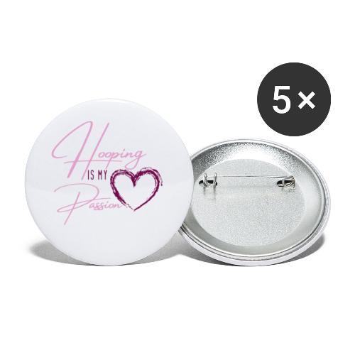 Hooping Passion - Buttons groß 56 mm (5er Pack)