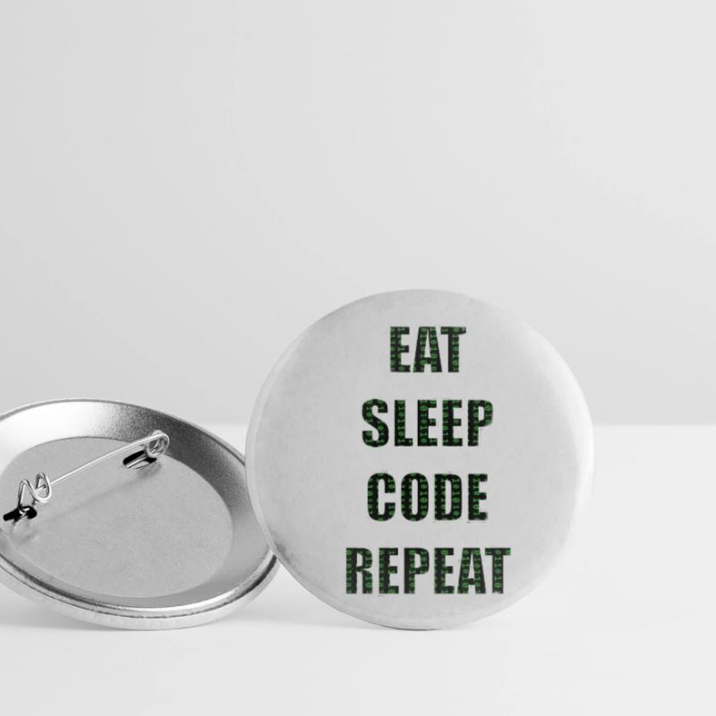 Programmierer Programmieren Programmierung Code Buttons groß 56 mm (5er Pack)