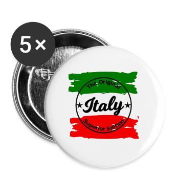 Édition Italienne - Lot de 5 grands badges (56 mm) - blanc - Devant