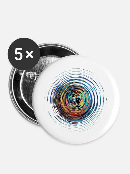 Lsd - Buttons groß 56 mm (5er Pack) - Weiß