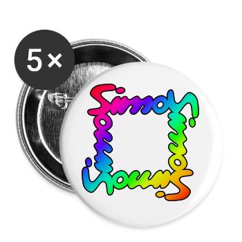 SimonCircleColor - Buttons groß 56 mm (5er Pack) - Weiß - Vorne