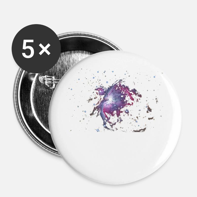 M42 - Orionnebel - Buttons groß 56 mm (5er Pack) - Weiß