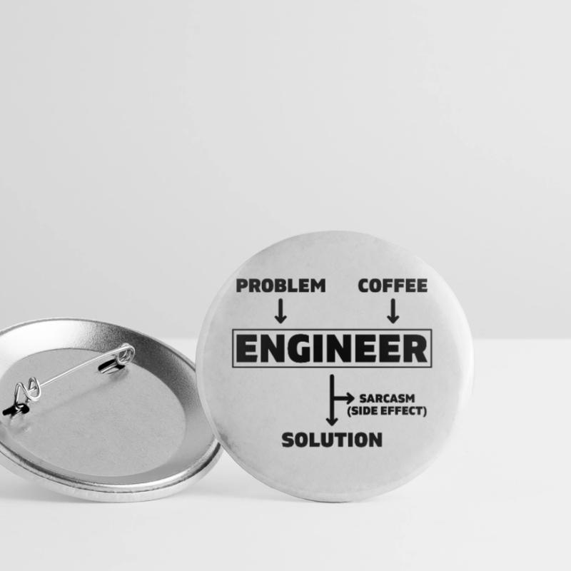 Problem Coffee Engineer Engineer Mechanical Engineering Buttons large 2.2''/56 mm (5-pack)