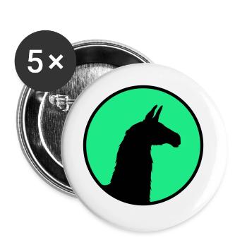 Lama Alpaca South America Latin America Wildlife Inca - Buttons large 2.2''/56 mm (5-pack) - white - Front