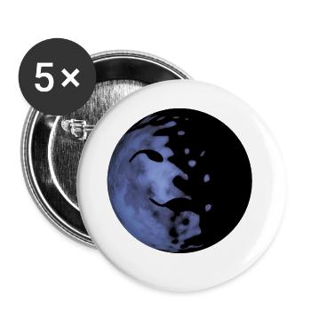 Planet - Buttons large 2.2''/56 mm (5-pack) - white - Front