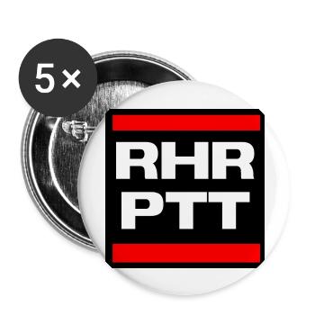 Ruhrpott - Buttons groß 56 mm (5er Pack) - Weiß - Vorne