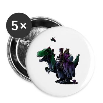 historical reconstitution - Lot de 5 grands badges (56 mm) - blanc - Devant