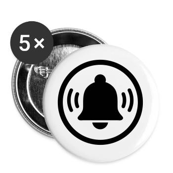 Ringing alarm bell - Buttons large 2.2''/56 mm (5-pack) - white - Front