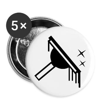 Fenster Reiniger Window Cleaner - Buttons large 2.2''/56 mm (5-pack) - white - Front