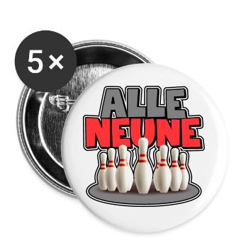 All Nines - Buttons large 2.2''/56 mm (5-pack) - white - Front