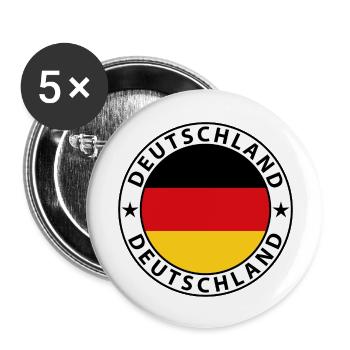 Germany - Buttons large 2.2''/56 mm (5-pack) - white - Front