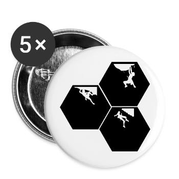Bouldering Climbing Climbing - Buttons large 2.2''/56 mm (5-pack) - white - Front